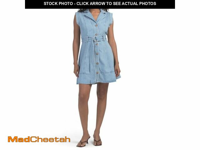 Lot 74-13212816 - Derek Lam 10 Crosby Women's LYA Belted Denim Dress, Skyler, 0 - UNUSED