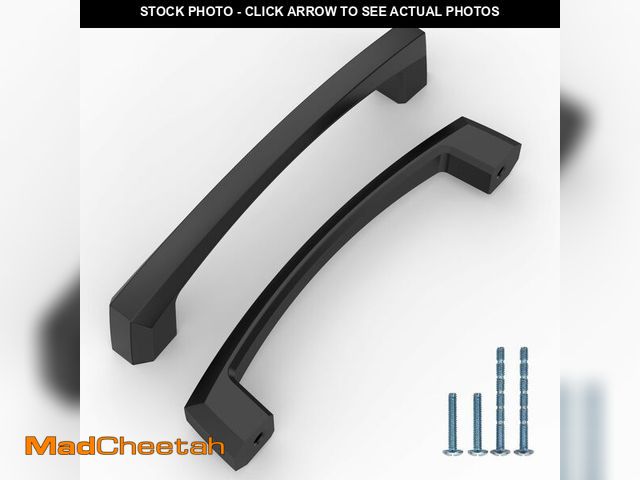 Lot 74-12974154 - KNOKLOCK 10 Pack 4 Inch(102mm) Kitchen Cabinet Handles Matte Black Cabinet Pulls Kitchen Cabinet Har...