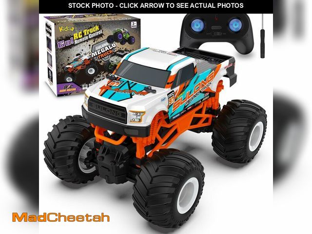 Lot 74-12702480 - Kidcia 1:16 Scale RC Monster Truck - 2.4GHz All Terrain Car for Kids 4-12, 20 Km/h Off Road RC Truck...