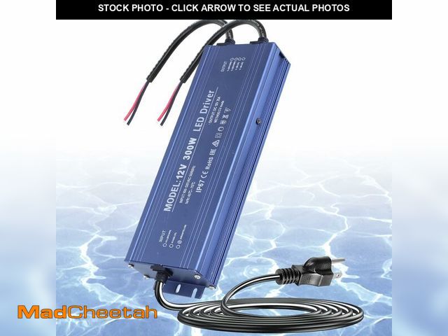 Lot 74-14340009 - SUCIKORIO Waterproof IP67 LED Driver 12V 300W Ultra Slim LED Power Supply 110V AC to 12V DC 25A 300 ...