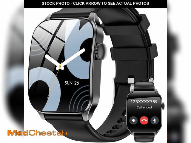 Lot 74-12875580 - Curve Smart Watch for Men Women, 1.91" Smartwatches with 120+ Sport Modes, Fitness Tracker with Blue...