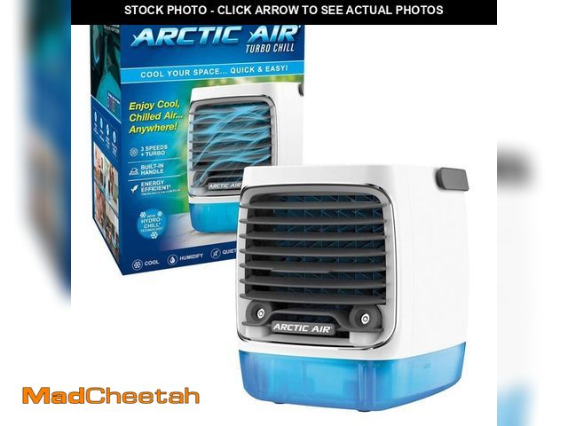 Lot 74-14560374 - ARCTIC AIR Turbo Chill Desktop Evaporative Space Cooler with LED Nightlight AATC-PD27 - UNUSED