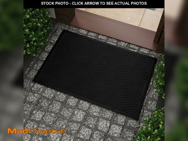 Lot 74-13788054 - Ottomanson Waterproof Rubber Outdoor Doormat Ã¢â¬â Heavy-Duty Non-Slip Rubber Floor Mat with Ridg...