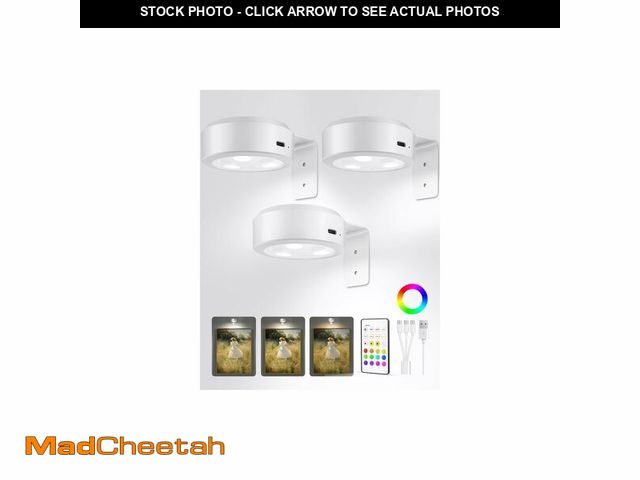 Lot 74-14059169 - EZVALO Picture Lights for Wall, 2000mAh Rechargeable Battery Magnetic Poster Lights with 3 Color Tem...