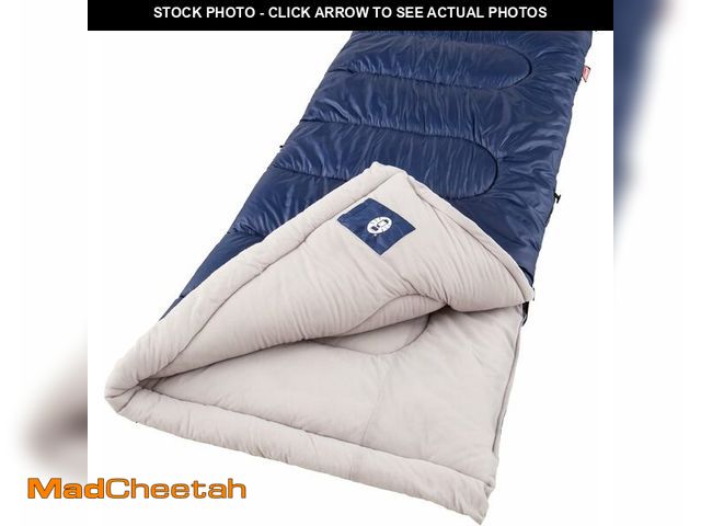 Lot 74-12632892 - Coleman Brazos 20/30 degreeF Adult Cool-Weather Sleeping Bag with No-Snag Zipper &amp; Stuff Sack, M...