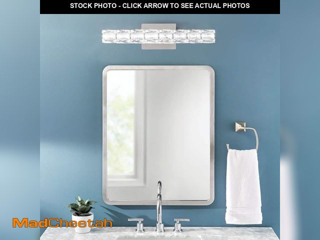 Lot 74-12745849 - (MISSING HARDWARE) Home Decorators Collection Keighley 18 in. Integrated LED Chrome Bathroom Vanity ...