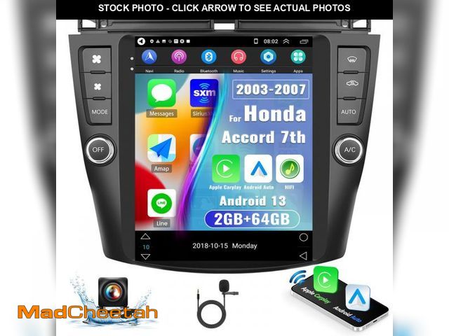 Lot 74-12047080 - 2G+64G for Honda Accord 2003 2004 2005 2006 2007 Radio Android 13 Car Stereo Wireless Carplay Androi...