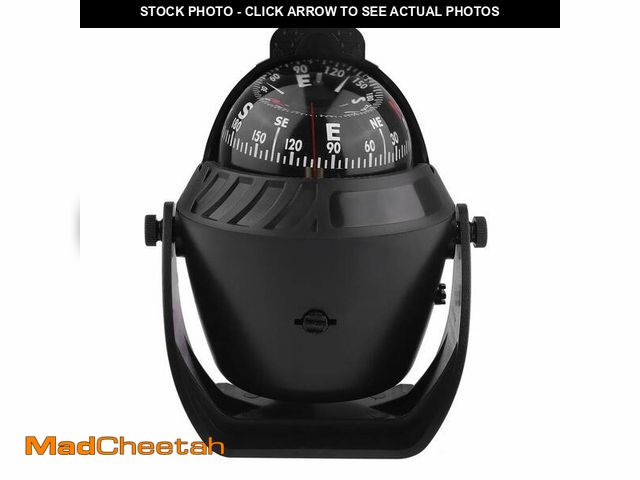 Lot 74-12702438 - Keenso Car Compass,Boat Compass Portable Dash Mount Compass Ball with Magnetic Declination Adjustmen...