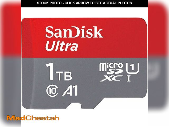 Lot 74-13629762 - SanDisk 1TB Ultra microSDXC UHS-I Memory Card with Adapter - Up to 150MB/s, C10, U1, Full HD, A1, Mi...