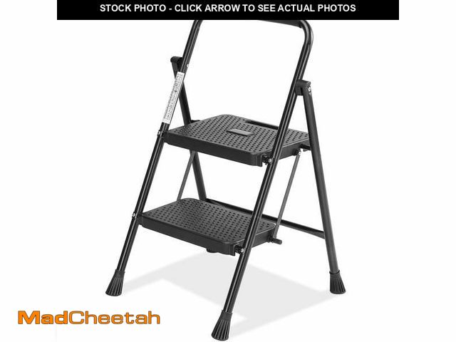 Lot 74-12766611 - CONCETTA 2 Step Ladder, Folding Step Stool with Anti-Slip Pedal, Lightweight Portable Ladder for Hom...