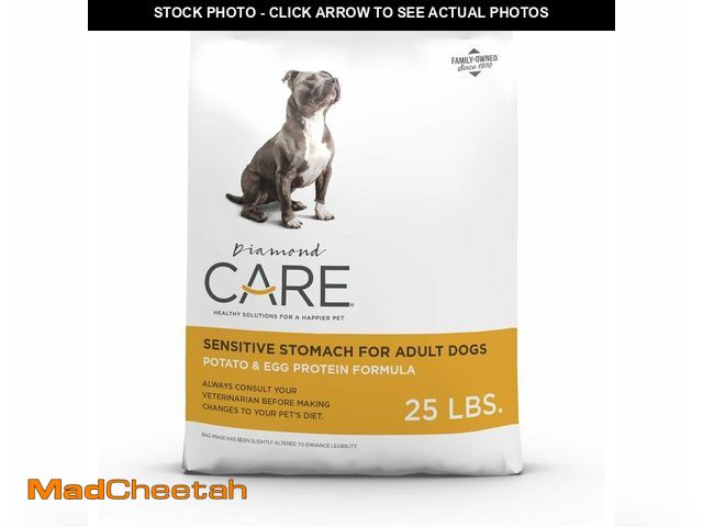 Lot 74-14067970 - DIAMOND CARE Dry Dog Food Sensitive Stomach 25lb (BEST BY: 08/09/2027) - UNUSED