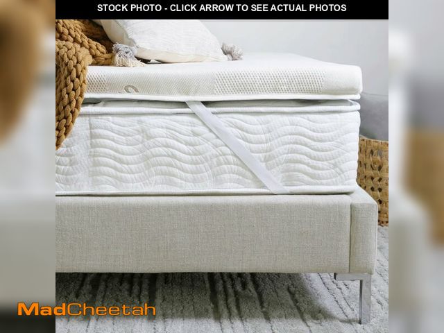 Lot 74-12628465 - Saatva Graphite Memory Foam Mattress Topper - 3Ã¢â¬Â Memory Foam Layer - Enhanced Comfort &amp; Co...