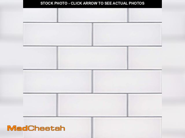 Lot 74-12893473 - MSI Ice 3 in. x 9 in. Glass Subway Wall Tile (3.8 sq. ft. / Case) - UNUSED