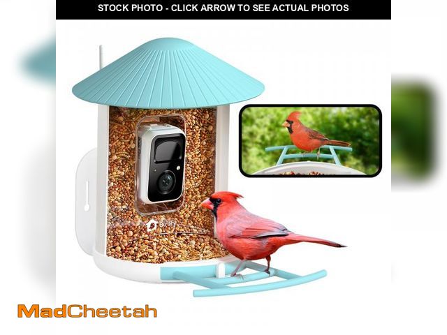 Lot 74-11981790 - NETVUE by Birdfy Smart Bird Feeder with Camera, Bird Watching Camera, Auto Capture Video &amp; Motio...