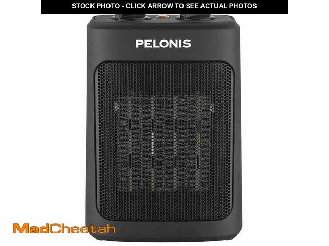 Lot 74-12789481 - Pelonis 1500-Watt 9 in. Electric Personal Ceramic Space Heater with Thermostat - USED