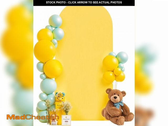 Lot 74-12322882 - 6FT Wedding Arch Cover Yellow Gold Spandex Fitted Wedding Arch Stand Covers Round Top Chiara Backdro...