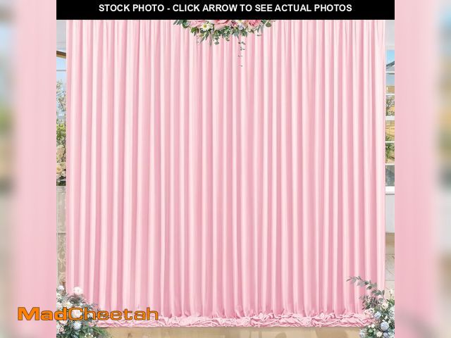 Lot 74-12708755 - 8 x 10 ft Baby Pink Backdrop Curtains Photo Background Panels Wrinkle Free Drapes for Backdrop Soft ...