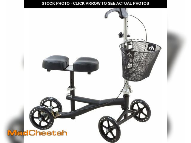 Lot 74-13041662 - Roscoe Medical Knee Scooter for Adults for Foot Surgery, Foldable &amp; Adjustable Knee Walker for B...