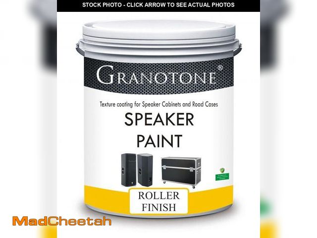 Lot 74-12115333 - GRANOTONE Speaker Paint Black 1 Quart Texture Coating for Speaker Cabinets, Road Cases, Metal &amp; ...