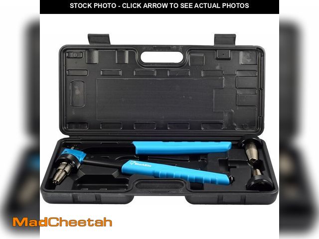 Lot 74-13382540 - SharkBite PEX-A Expansion Tool Kit, Includes 1/2 inch, 3/4 inch, and 1 inch Expansion Heads, Auto-Ro...