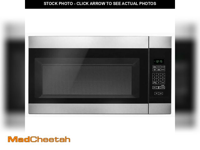 Lot 74-12674575 - Amana 1.6 cu. ft. Over the Range Microwave in Stainless Steel - USED