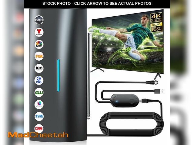 Lot 74-14376955 - 2026 Indoor TV Antenna, 5000+ Miles Range Digital Antenna for Smart TV Indoor, HDTV Antenna for Loca...