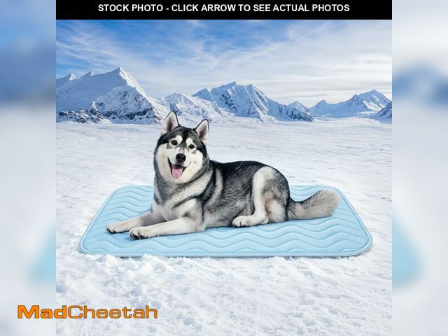 Lot 74-14207548 - Cooling Mat for Dogs Extra Large, 59"x40" Breathable Cold Crate Pad for Pet with Non-Slip Bottom, Wa...