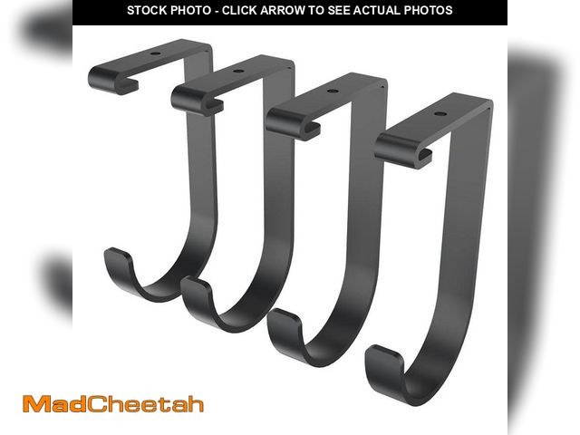 Lot 74-14316583 - FLEXIMOUNTS Accessory Hooks for Overhead Garage Storage (4-Pack) .79 in. W x 6.14 in. H x 3.27 in. D...