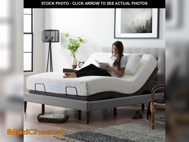 Lot 74-12389251 - Lucid L300 Adjustable Bed Base with Dual USB Charging Ports  Queen - UNUSED
