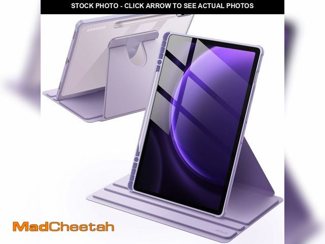 Lot 74-13716159 - JETech Rotating Case for Samsung Galaxy Tab S10+ 2024/Tab S9 FE+/S9+ 2023 12.4-Inch with S Pen Holde...