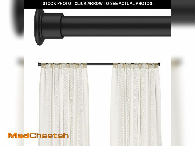Lot 74-14385775 - Tension Curtain Rod by EZFurni, 28 to 42 Inch, Adjustable Curtain Rods No Drilling, Heavy Duty Tensi...