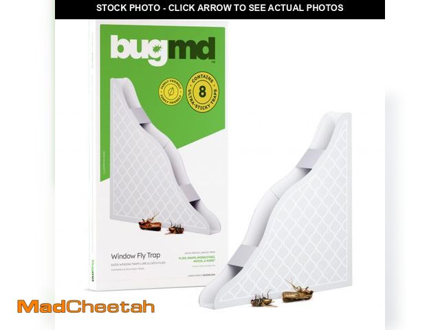 Lot 74-12304516 - BugMD Fly Traps for Windows - Fly Traps for Indoors Sticky, Indoor Fly Traps, Fly Paper Corners, Ind...