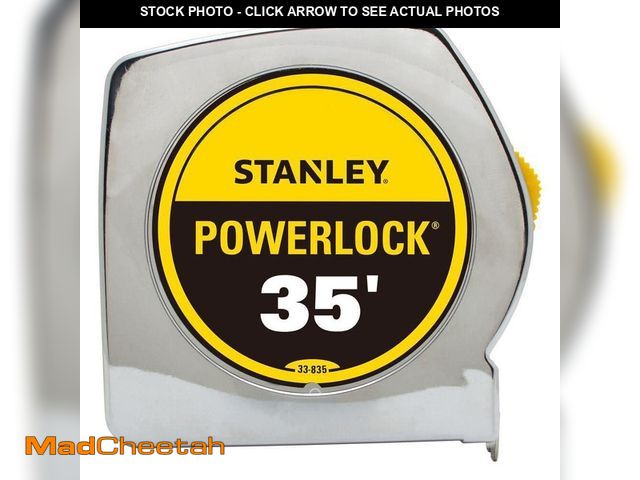 Lot 74-12465431 - Stanley 35 ft. PowerLock Tape Measure 33-835T - UNUSED