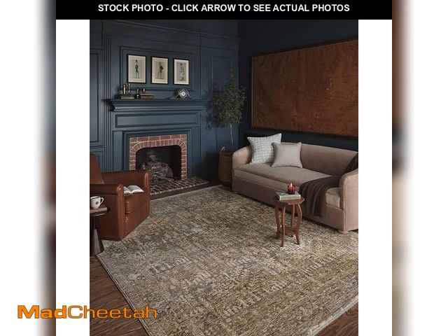 Lot 74-12688882 - Loloi Magnolia Home by Joanna Gaines Junie Collection JUE-02 Moss/Natural 11'-6" x 15'-7", .38" Pile...