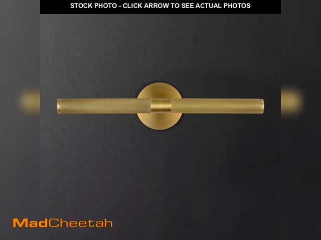 Lot 74-12502171 - Knurldon Hardwired Picture Light, 19" Knurled Brass Wall Sconces, Rotatable 360ÃÂ° Picture Lights f...