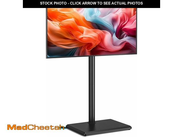 Lot 74-13629507 - Rfiver Swivel Floor TV Stand with Mount for 32-60 inch TVs up to 88 lbs, Height Adjustable Tall TV S...