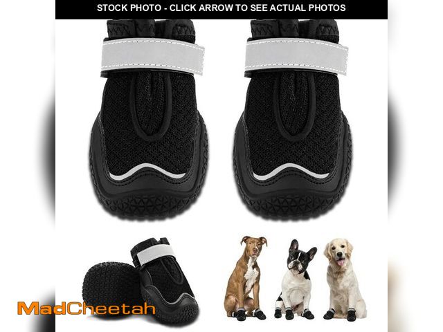 Lot 74-13625607 - Hcpet Dog Boots for Large Dogs, Dog Shoes for Winter Snow Hot Pavement, Paw Protector Dog Booties De...