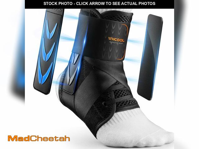 Lot 74-13576409 - WHCOOL Slim-Fit Ankle Brace for Sprained Ankle, Quick Lace Up Ankle Support for Women Men with 2 Aut...