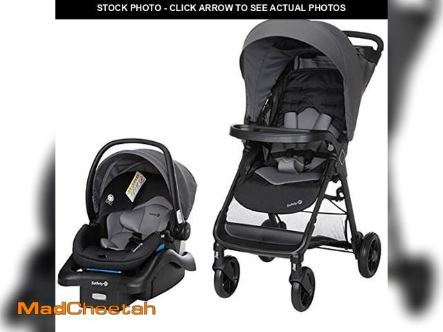 Lot 74-12544356 - Safety 1st Smooth Ride Travel System Stroller and OnBoard FLX Infant Car Seat, Newborn to Toddler Ba...