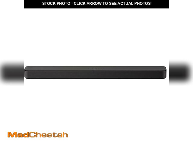 Lot 74-14591571 - (MISSING POWER CORD) Sony S100F 2.0ch Soundbar with Bass Reflex Speaker, Integrated Tweeter and Blue...