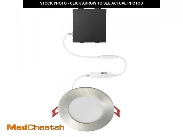Lot 74-12148303 - Commercial Electric Premium Series 4 in. LED, 2-Level Lumen Select, Ultraslim Canless Recessed Light...