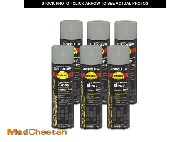 Lot 74-13795911 - Rust-Oleum V2183838 High Performance V2100 System Rust Preventive Enamel Spray Paint, 20-Ounce, Ligh...