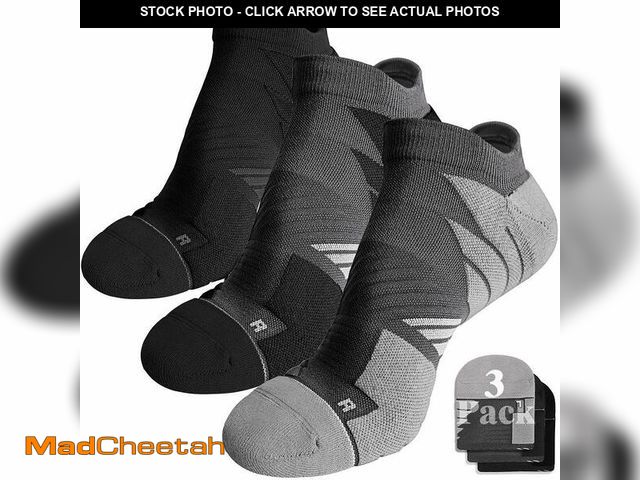 Lot 74-14268410 - Hylaea No Show Running Socks Men, Moisture Wicking Athletic Tab Socks, No Blister, Coolmax Cushion P...