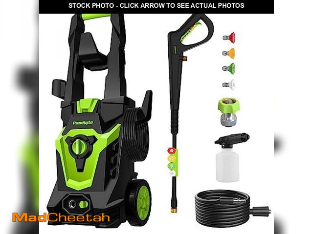 Lot 74-12167300 - Electric Pressure Washer, Foam Cannon, 4 Different Pressure Tips, Power Washer, 3800 PSI 2.4 GPM - U...