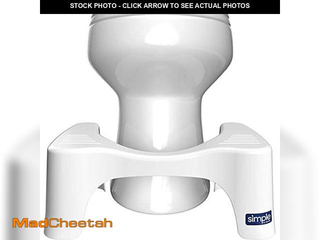 Lot 74-12633351 - Squatty Potty Simple Curve Toilet Stool. - USED