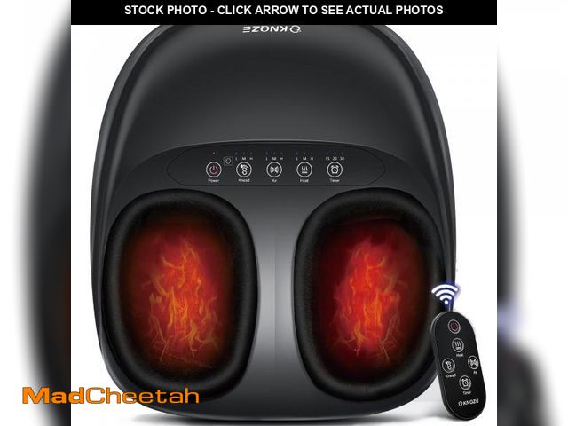 Lot 74-12049182 - Foot Massager Machine with Heat, Shiatsu Deep Kneading Foot Massager with Remote, Compression, Multi...