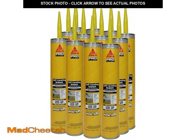 Lot 74-13582675 - Sikaflex Self Leveling Sealant, Gray, Polyurethane with an Accelerated Curing Capacity for Sealing H...