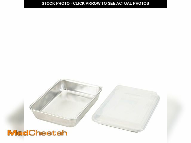 Lot 74-14051166 - Nordic Ware Naturals Quarter Sheet, 9x13 and Lid Baking Set- USA Made Aluminum Commercial Quality Sh...