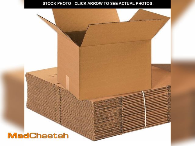 Lot 74-14588844 - BOX USA Moving Boxes Medium 18"L x 14"W x 12"H 20-Pack - Corrugated Cardboard Box for Shipping, Mail...
