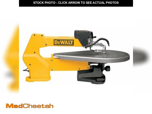 Lot 74-12980814 - DEWALT Scroll Saw, 1.3 Amp, 20 in Steel Blade, With Variable-Speed Trigger, For Precise Cuts (DW788)...